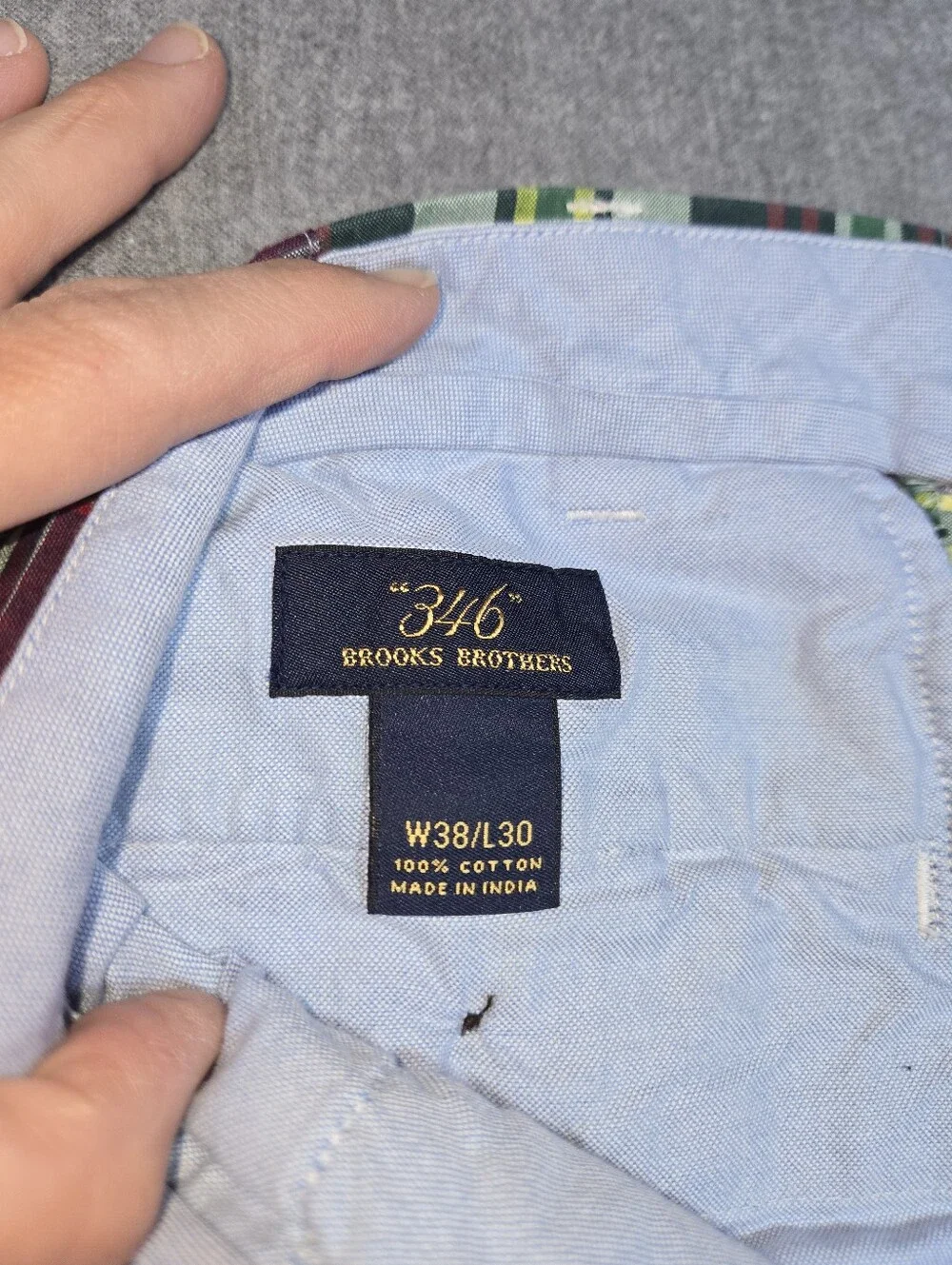 ​Brooks Brothers “346” Multicolor Patchwork Madras Pants - W38/L30